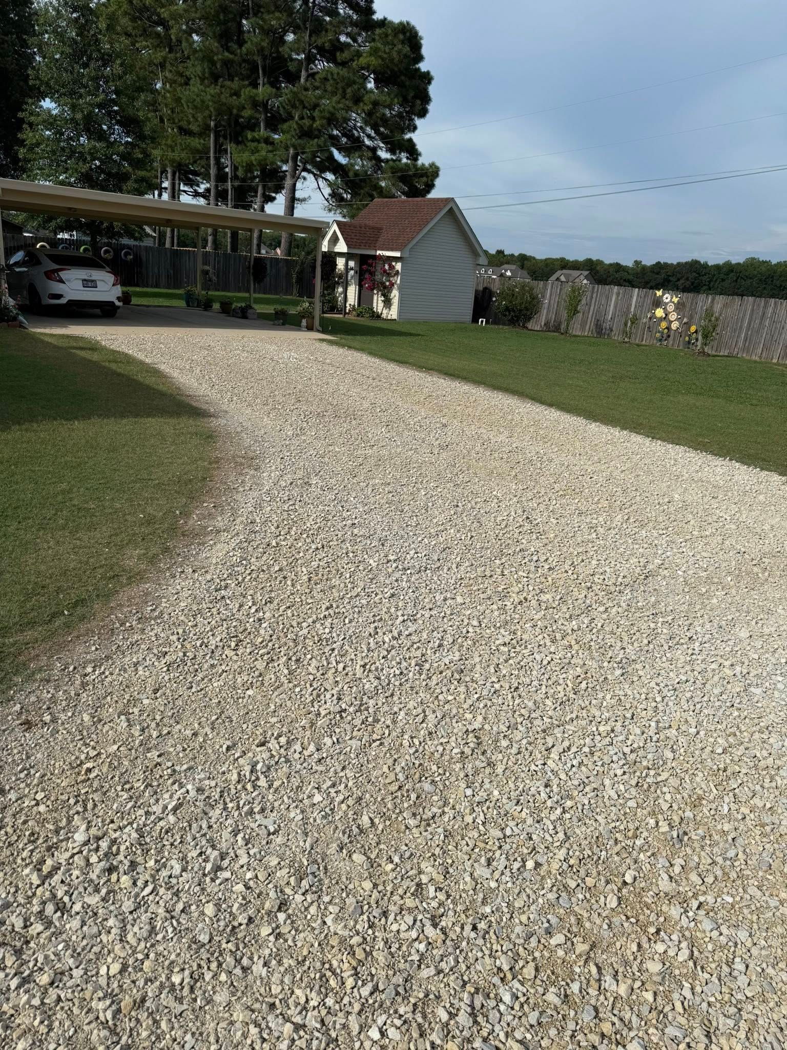 gravel driveway installation