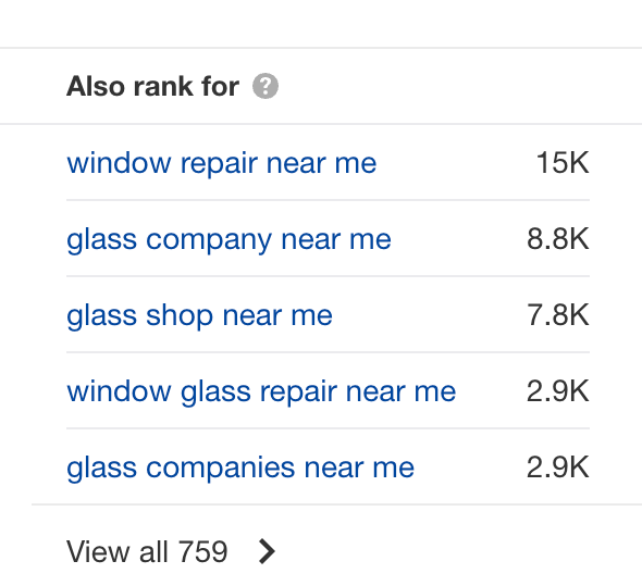 A screenshot of a google search for window repair near me