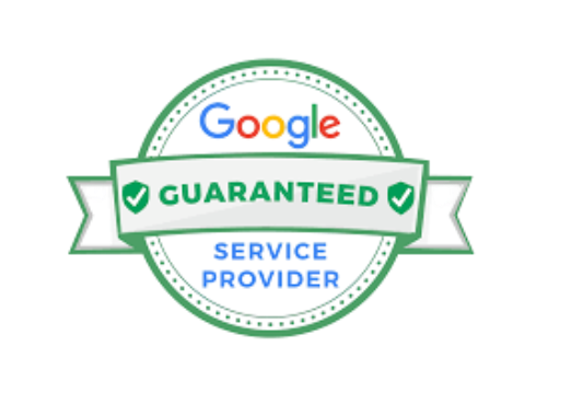 Google Guaranteed badge with green and white design.