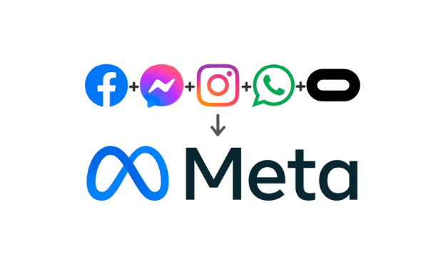 A blue box with the word social media on it