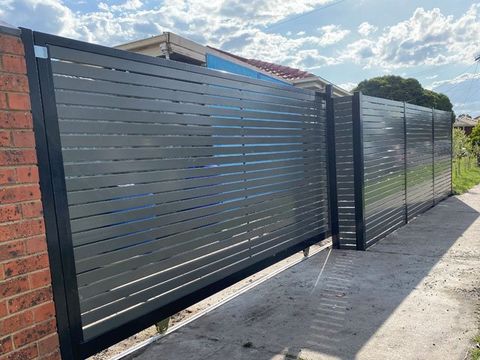 Aluminium Slat Fences And Gates Patik Fencing