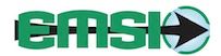 A green logo with an arrow pointing to the right.