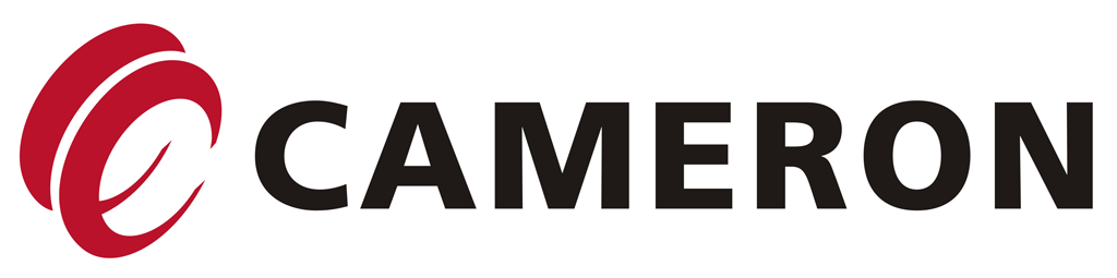A close up of a cameron logo on a white background.