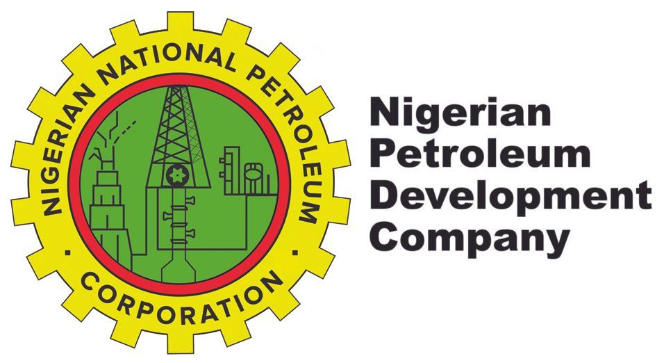 The logo for the nigerian national petroleum development company