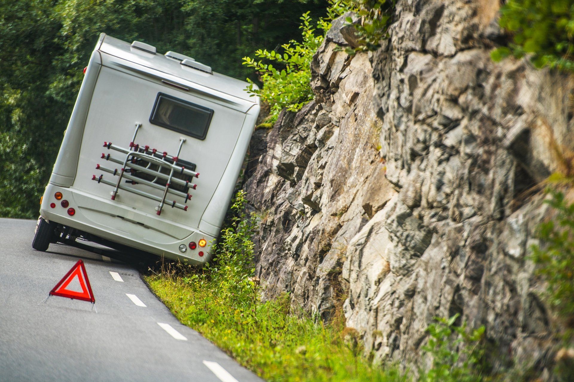 RV Accident Beside The Road — Las Vegas, NV — Henderson RV