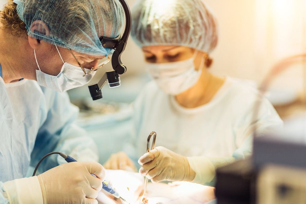 A Surgeon and a Nurse are Operating on a Patient in an Operating Room — Brisbane Upper GI Surgery in Chermside, QLD
