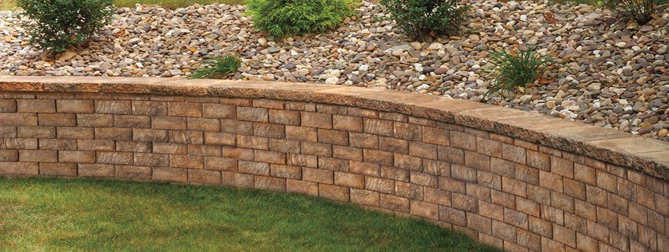 Curved Stone Wall