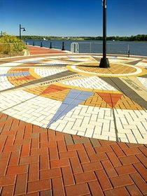 Leonardtown Wharf paver design by Stepping Stone Hardscape.