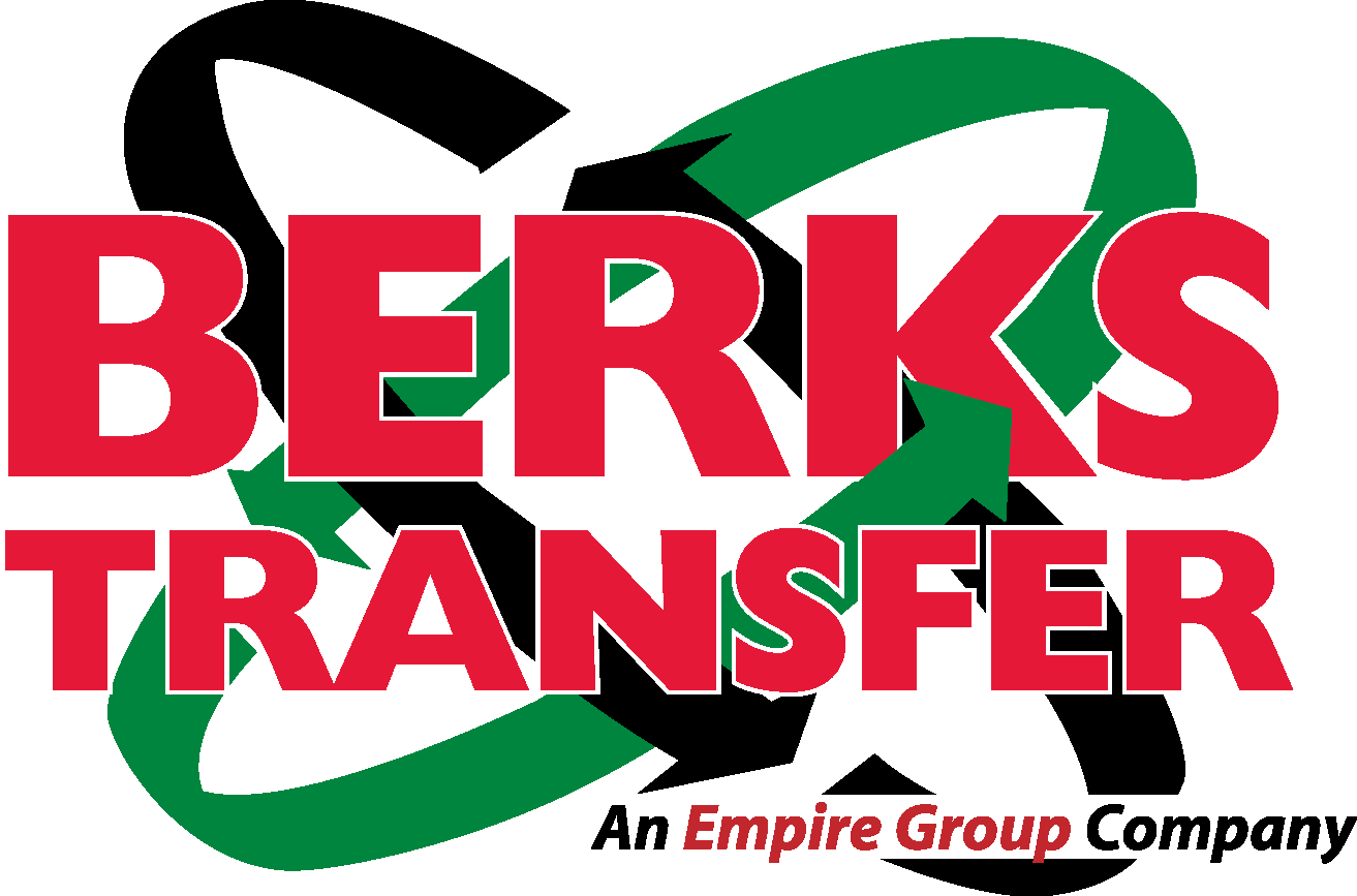 A logo for berks transfer an empire group company