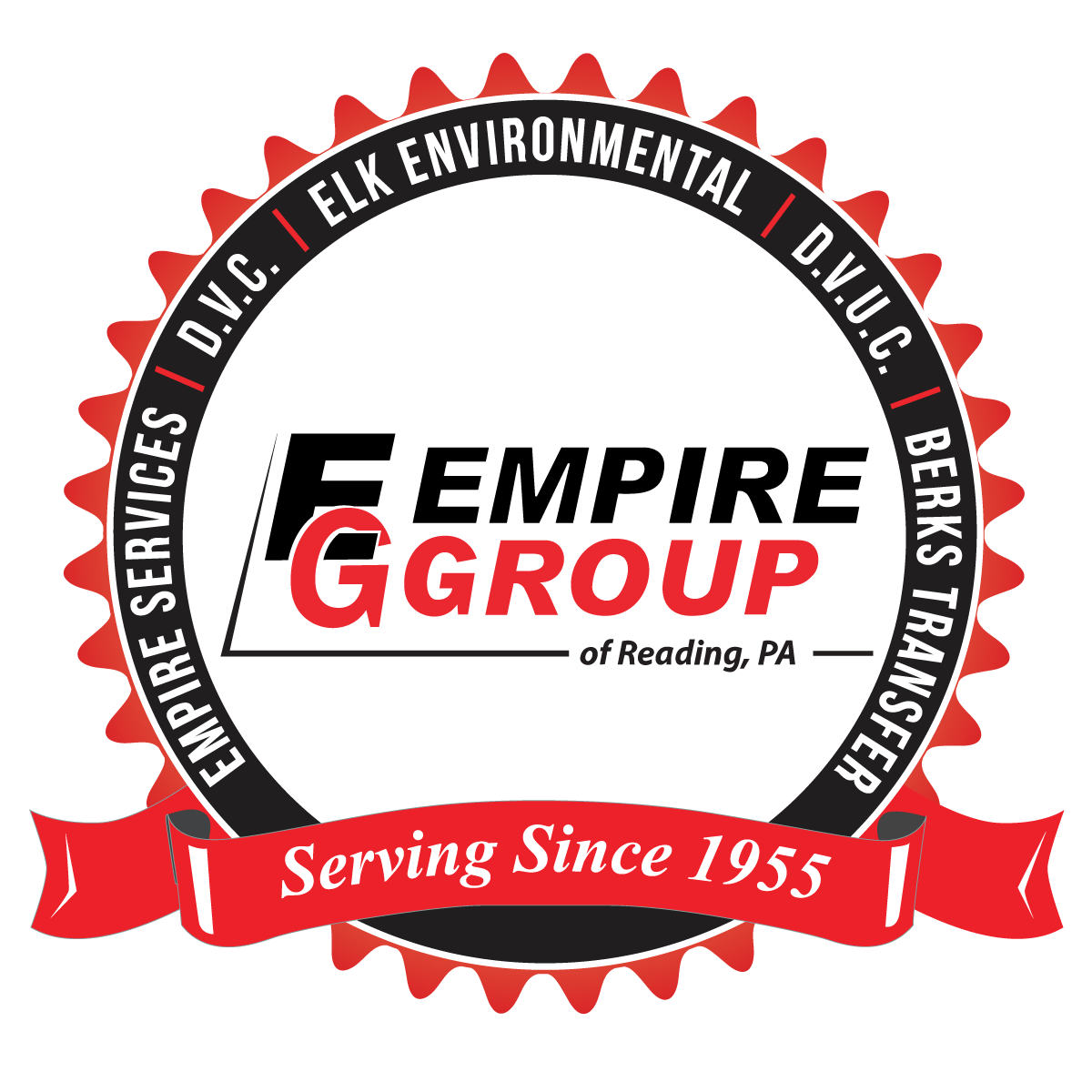 The logo for the empire group of reading pa