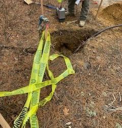 Electric wire installation in rural New Jersey