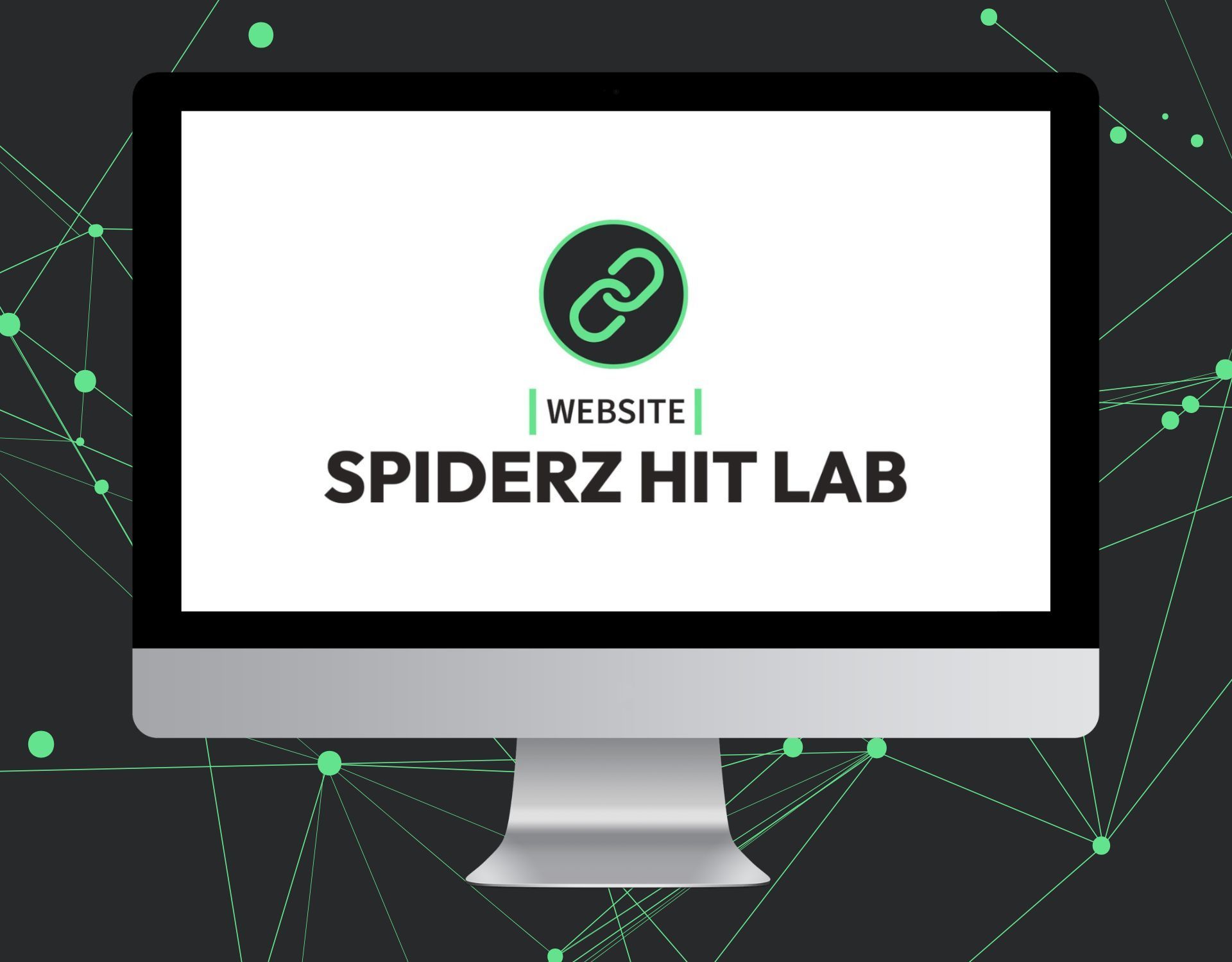 A computer screen with the words website spiderz hit lab on it