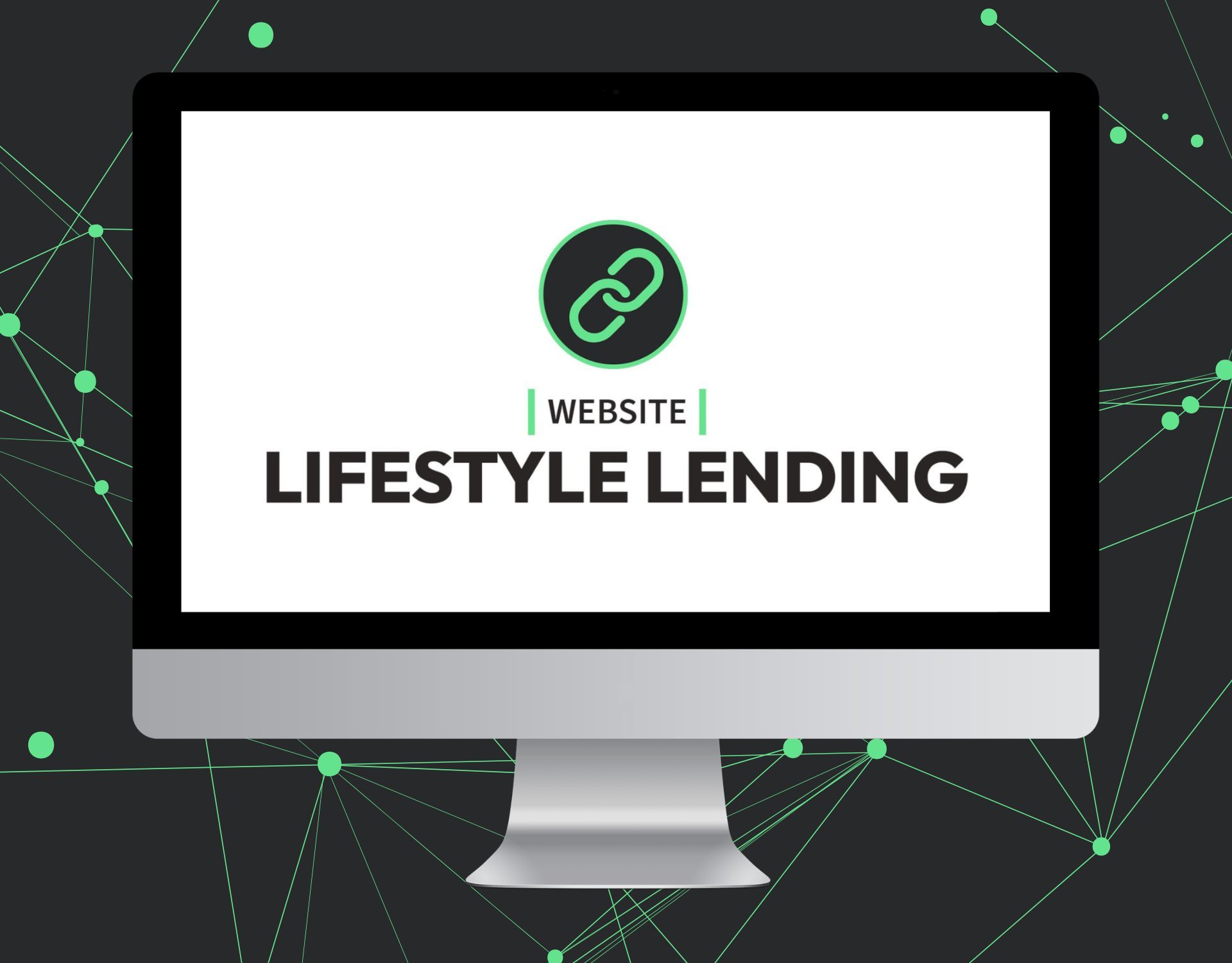 A computer screen with the words website lifestyle lending on it