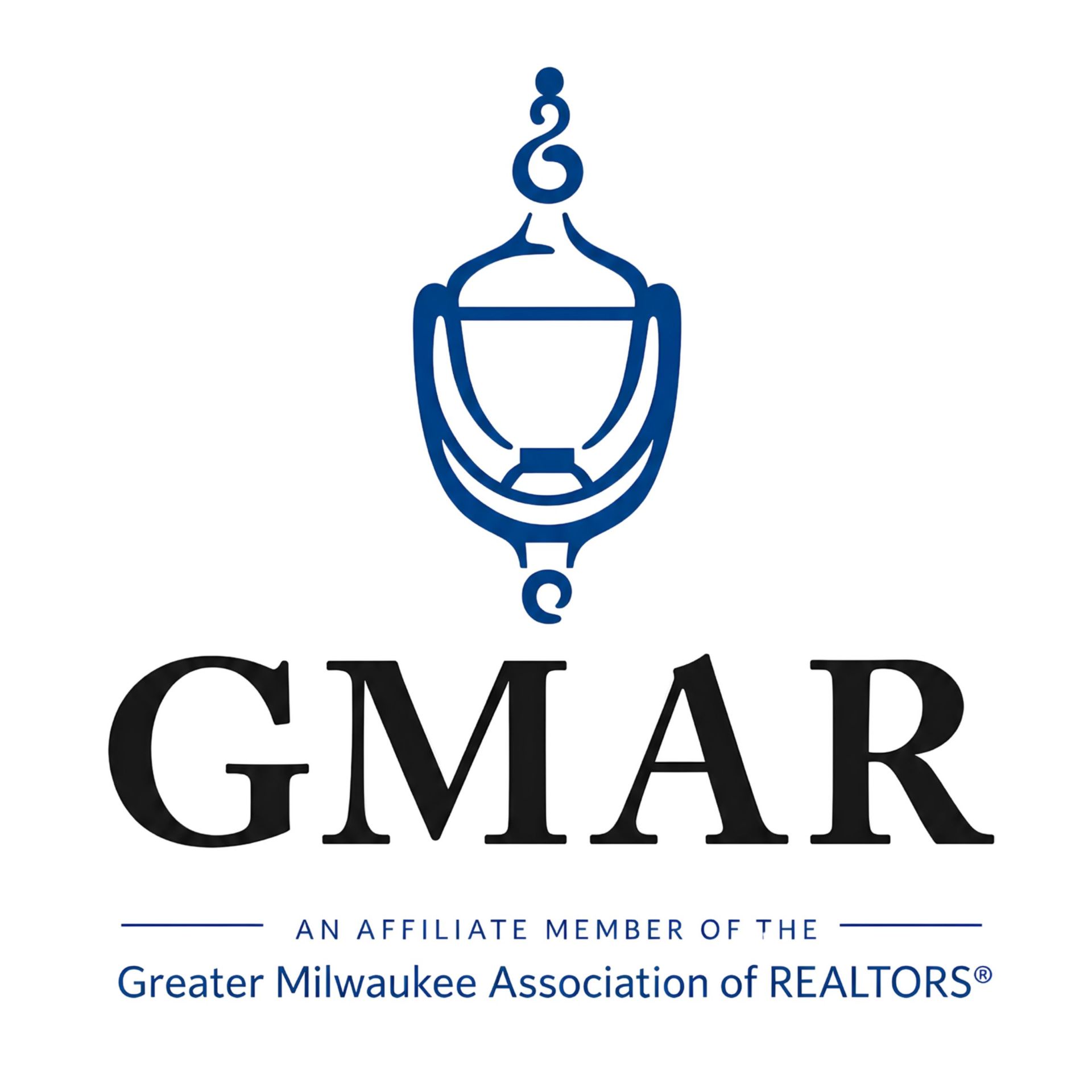 GMAR logo with blue lantern icon and text for Greater Milwaukee Association of REALTORS®