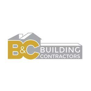 A logo for a company called b & c building contractors.