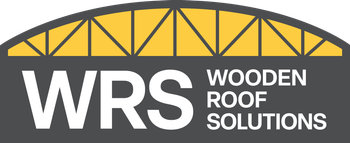 A logo for a company called wrs wooden roof solutions.