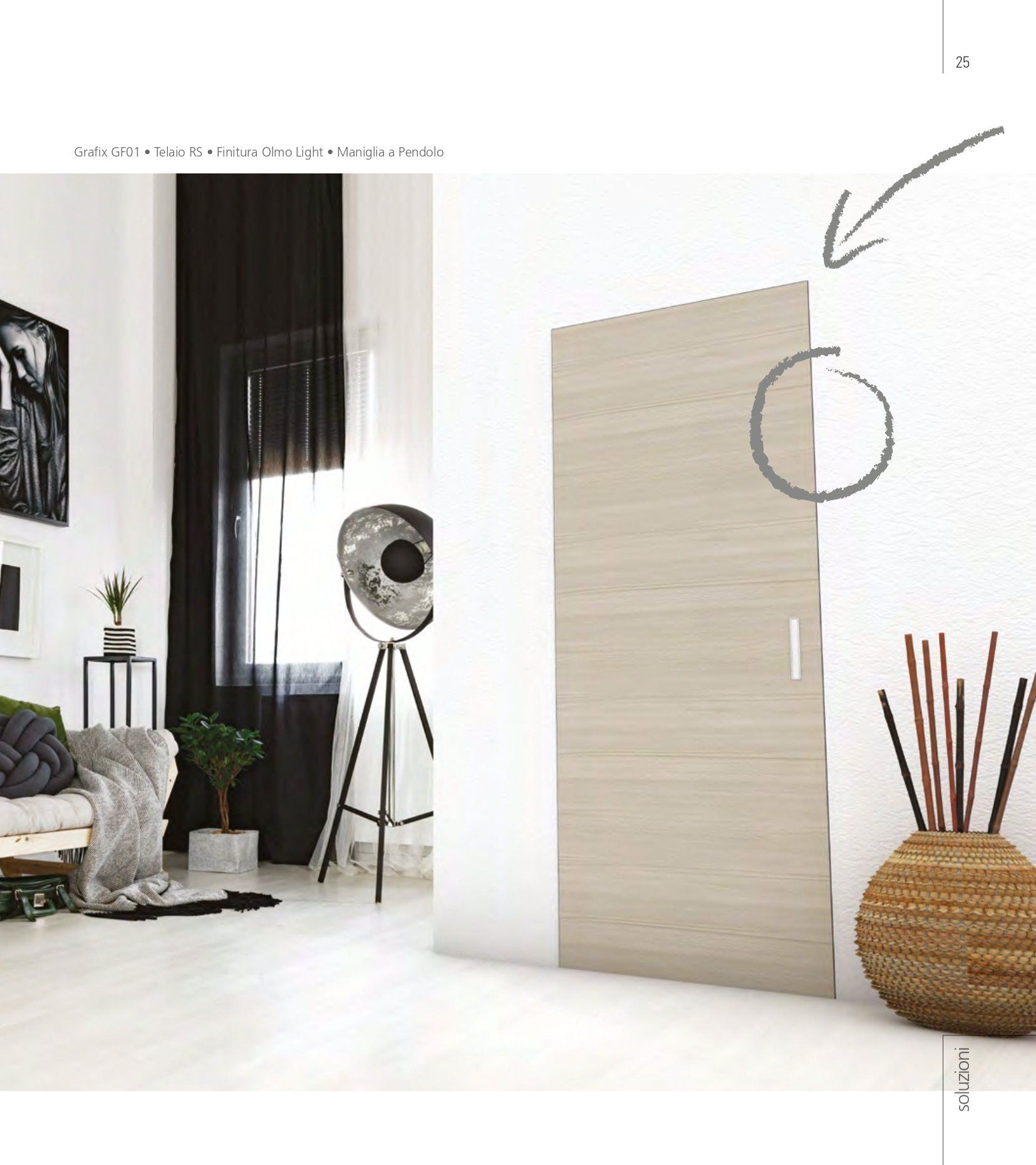 Porta grigia moderna