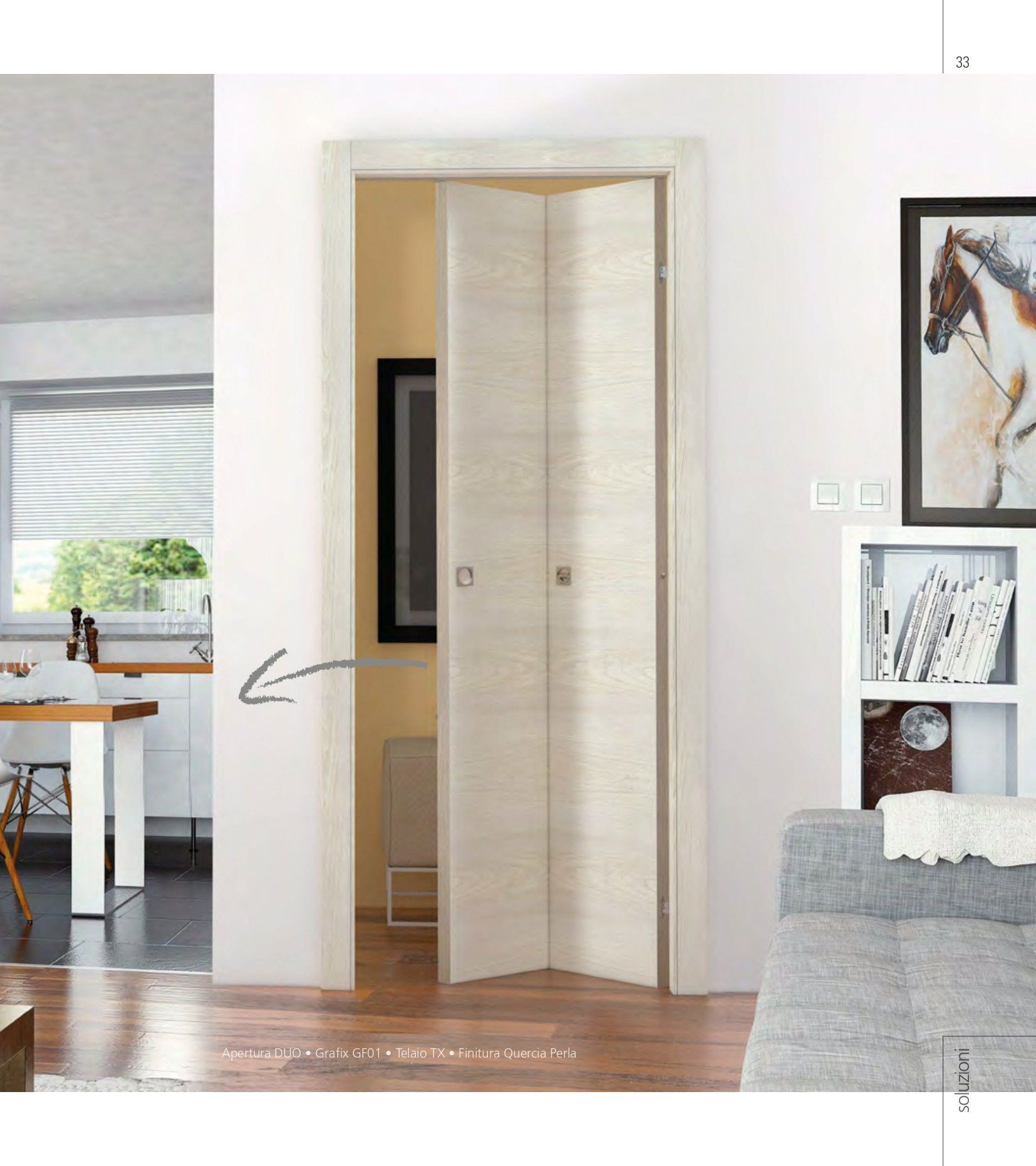 Porta bianca in legno