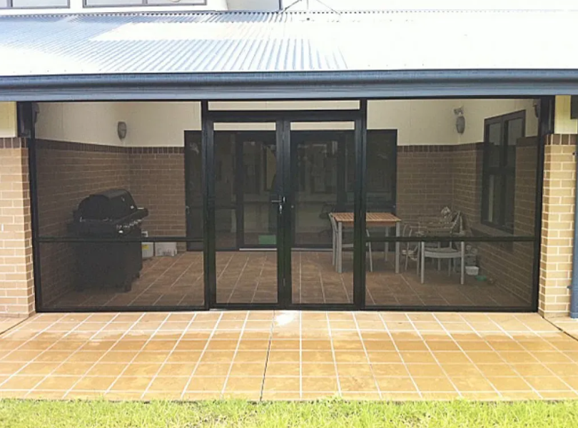 Outdoor Enclosure in Crimsafe Grills — GPW Security Screens NSW in Cardiff, NSW