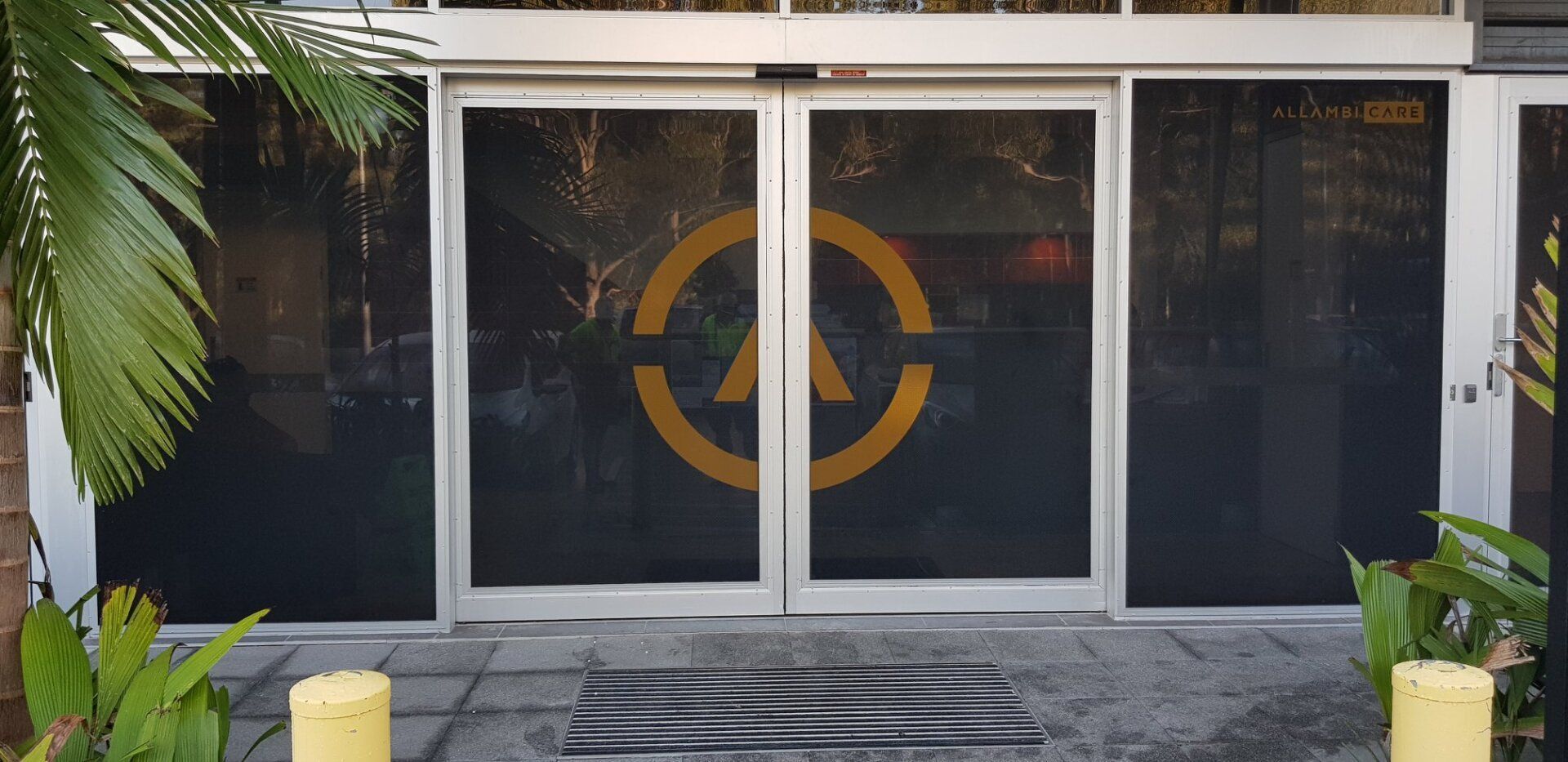 Barrier Security Doors With Logo — GPW Security Screens NSW in Cardiff, NSW
