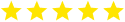 Five yellow stars in a row, indicating a high rating or excellent quality.