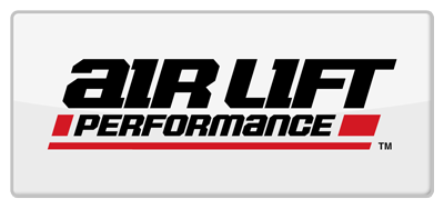 Air Lift Performance logo in black and red on white rectangle.