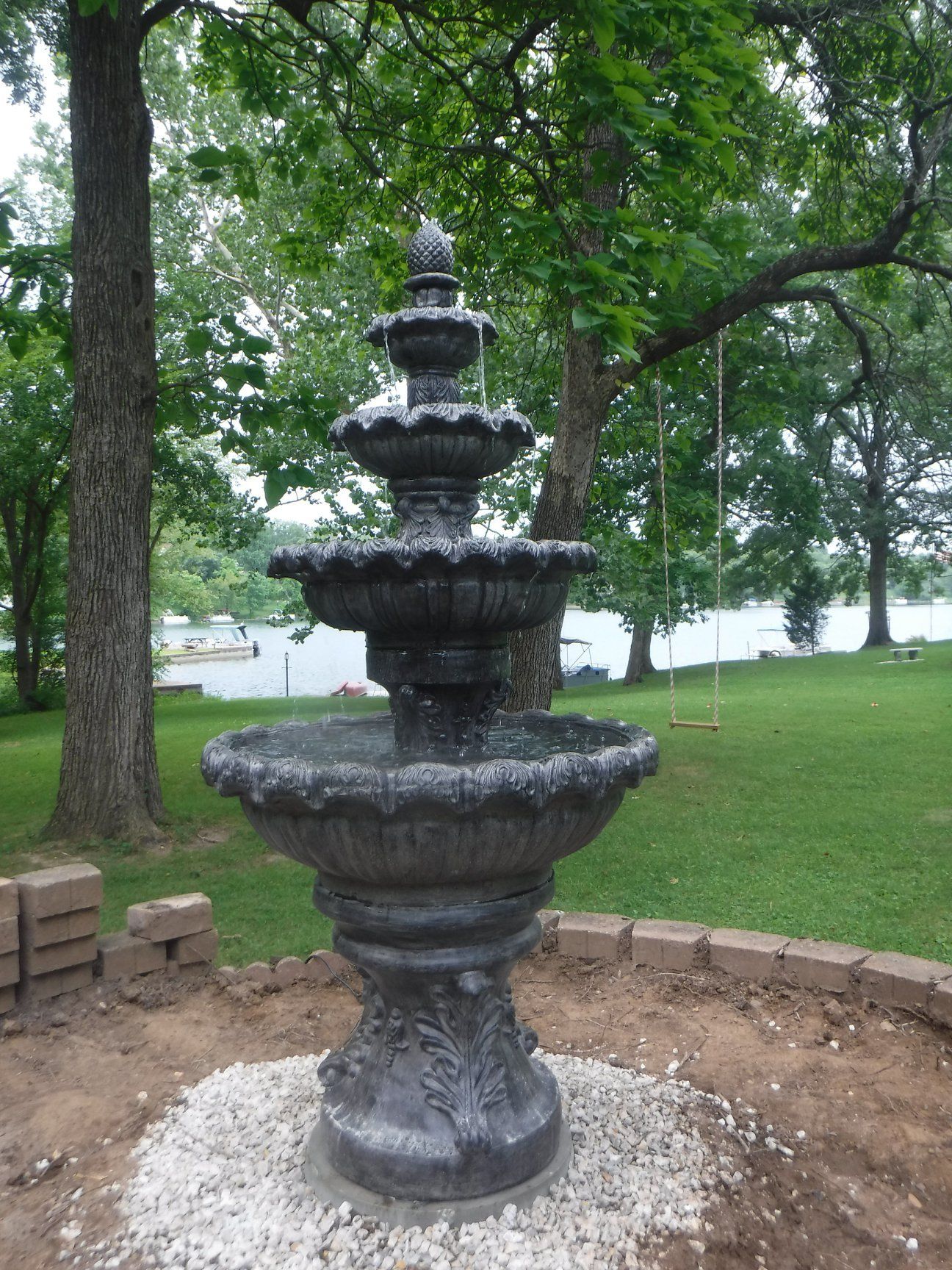 Dark Fountain — St Louis, MO — St Louis Ornamental Stone