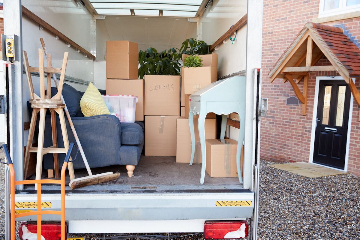 A Moving Truck Filled With Boxes and Furniture — FNQ Furniture Removals in Port Douglas, QLD