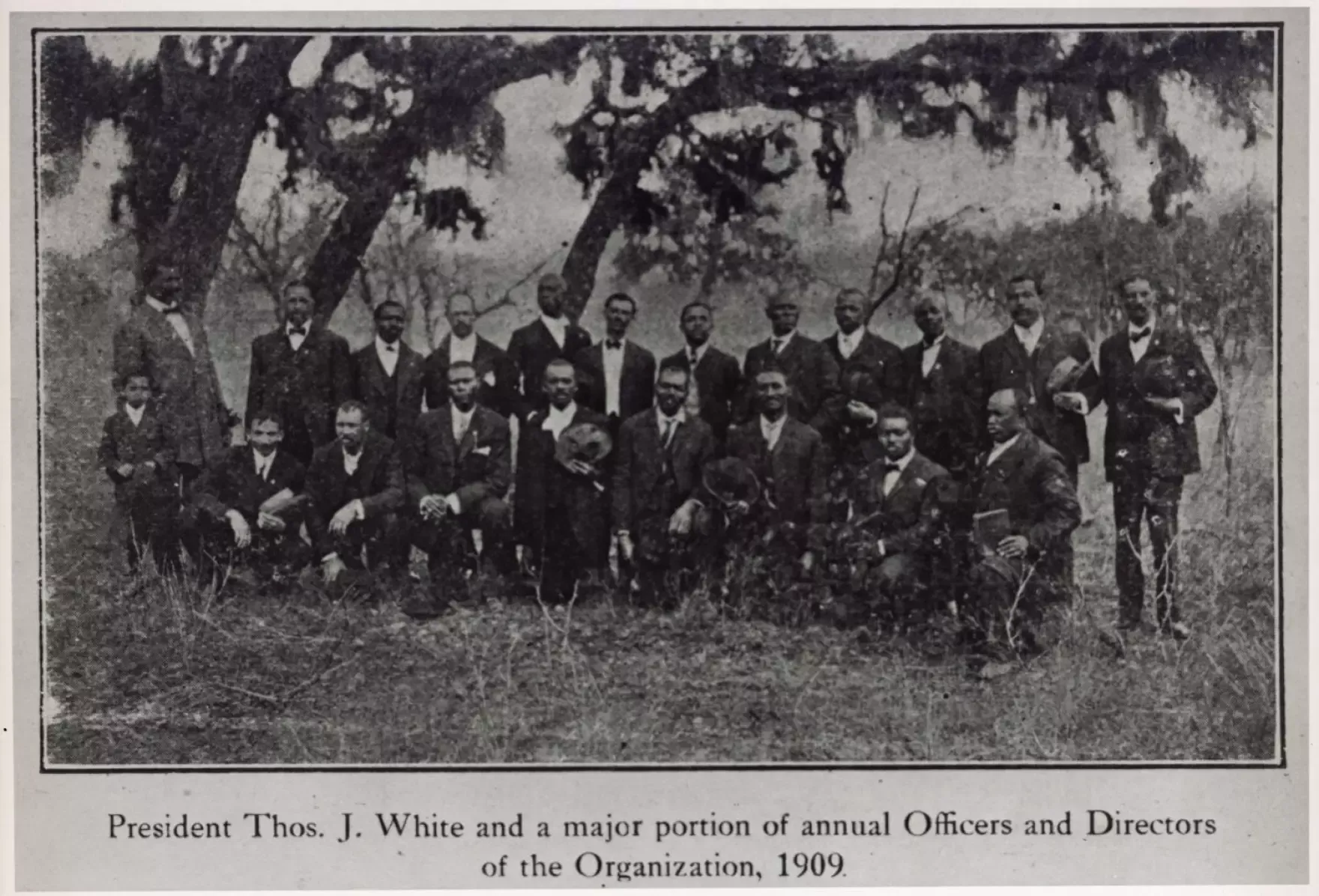 Thomas White and other members of the organization that sought to purchase Emancipation Park. - Credit Austin History Center, PICA 20862