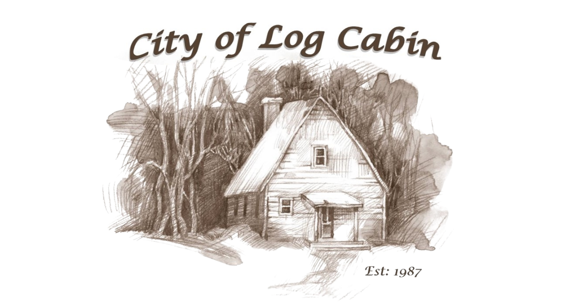 log cabin illustration