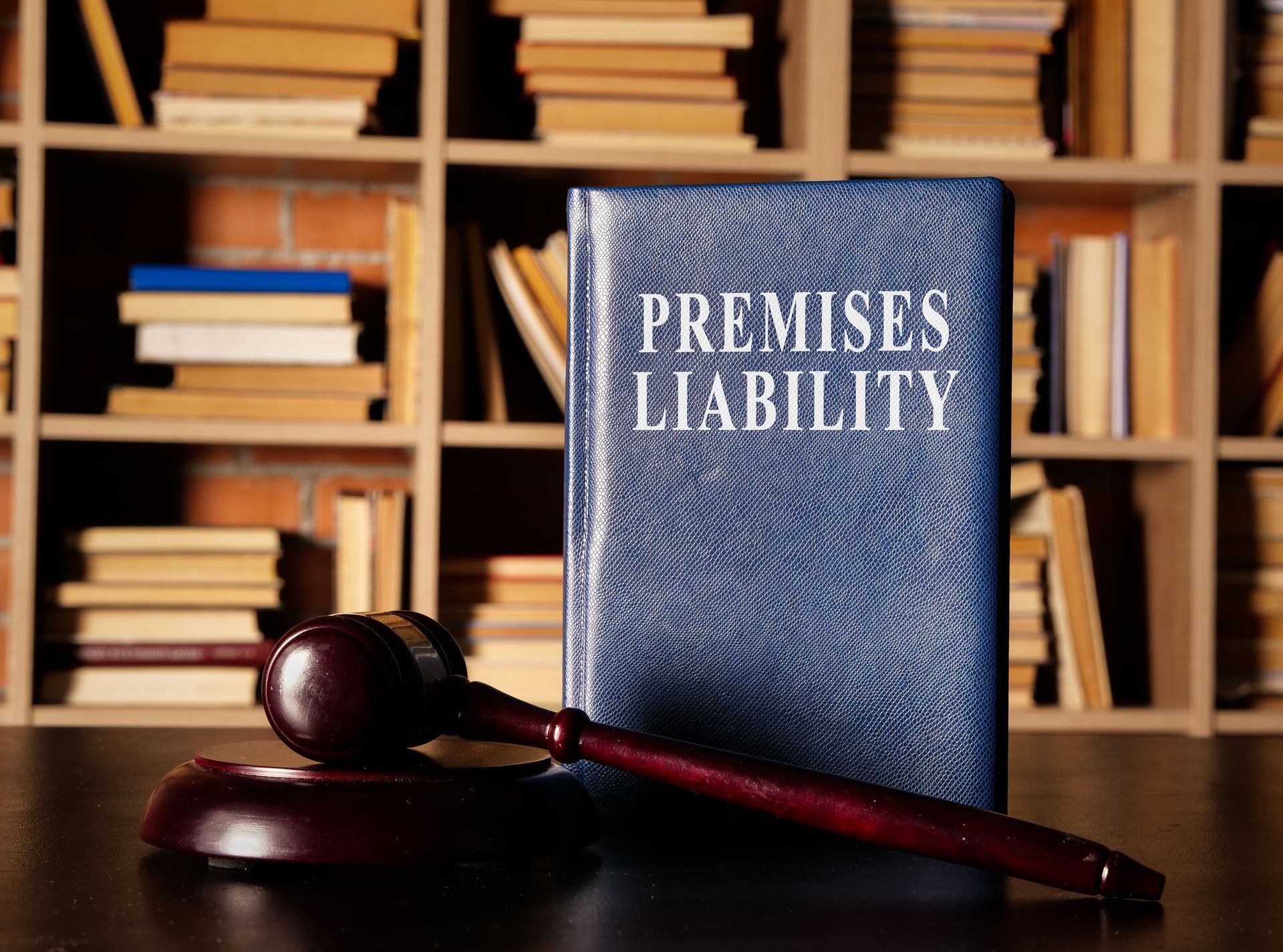 Premises Liability Handbook and gavel
