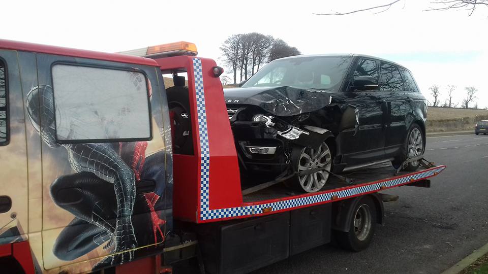 car on a recovery truck