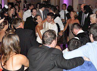 wedding guests dancing at Atkinson Country Club NH