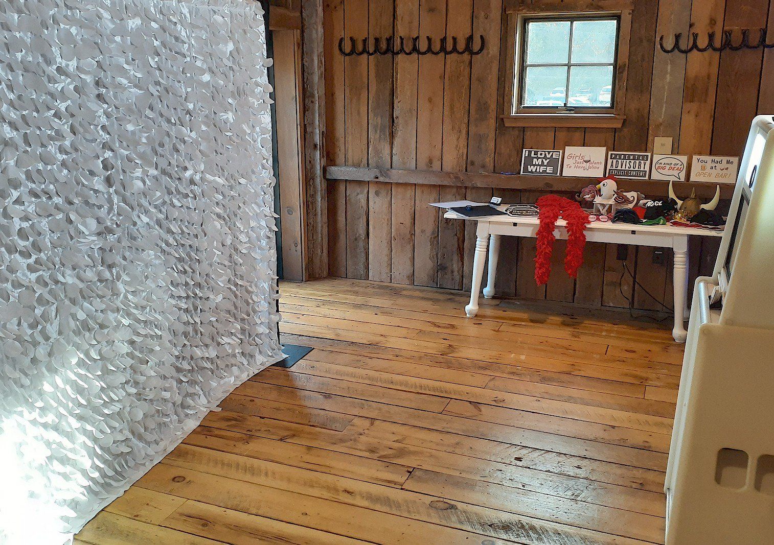 barn on the pemi photo booth rental plymouth NH