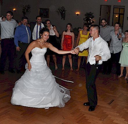 bride dances at Castleton, Winham, NH