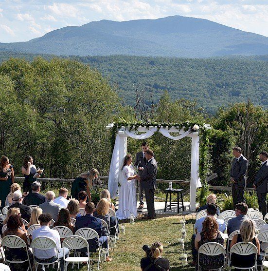 wedding ceremony at Cobb Hill Estate, Harrisville, NH
