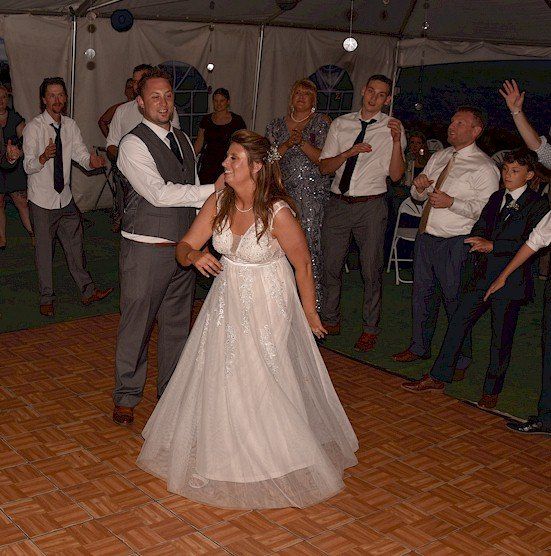 NH wedding DJ guests dancing at Cobb Hill Estate, Harrisville, NH
