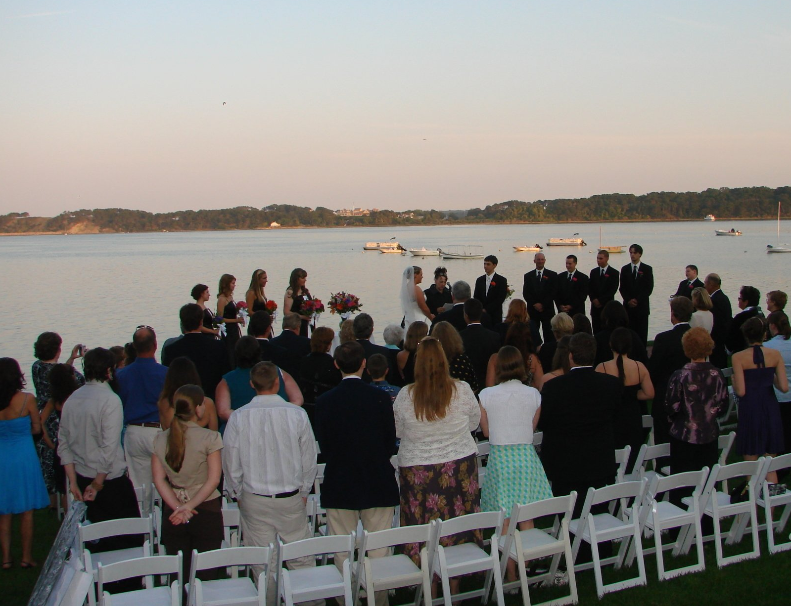wedding ceremony at Wequassett Resort, Chatham, Massachusetts, Cape Cod