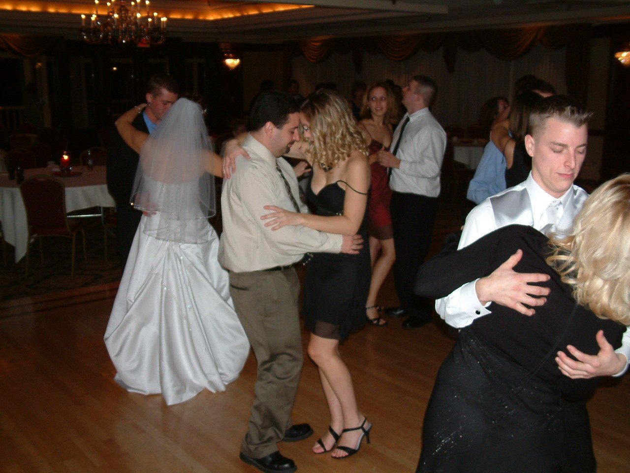 ri wedding DJ guests dance at Quidnessett Country Club, North Kingstown, Rhode Island