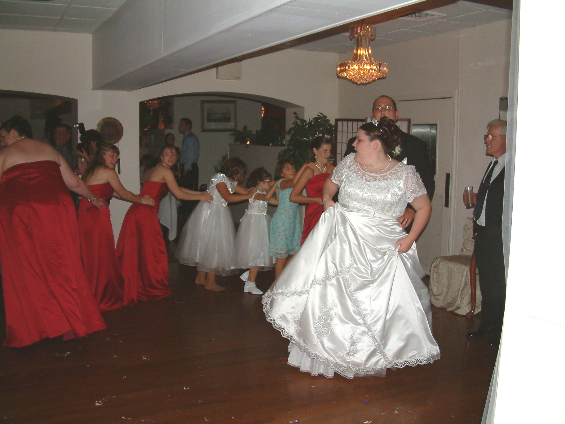 wedding guests DJ dancing at McGovern's On The Water, Fall River, Massachusetts