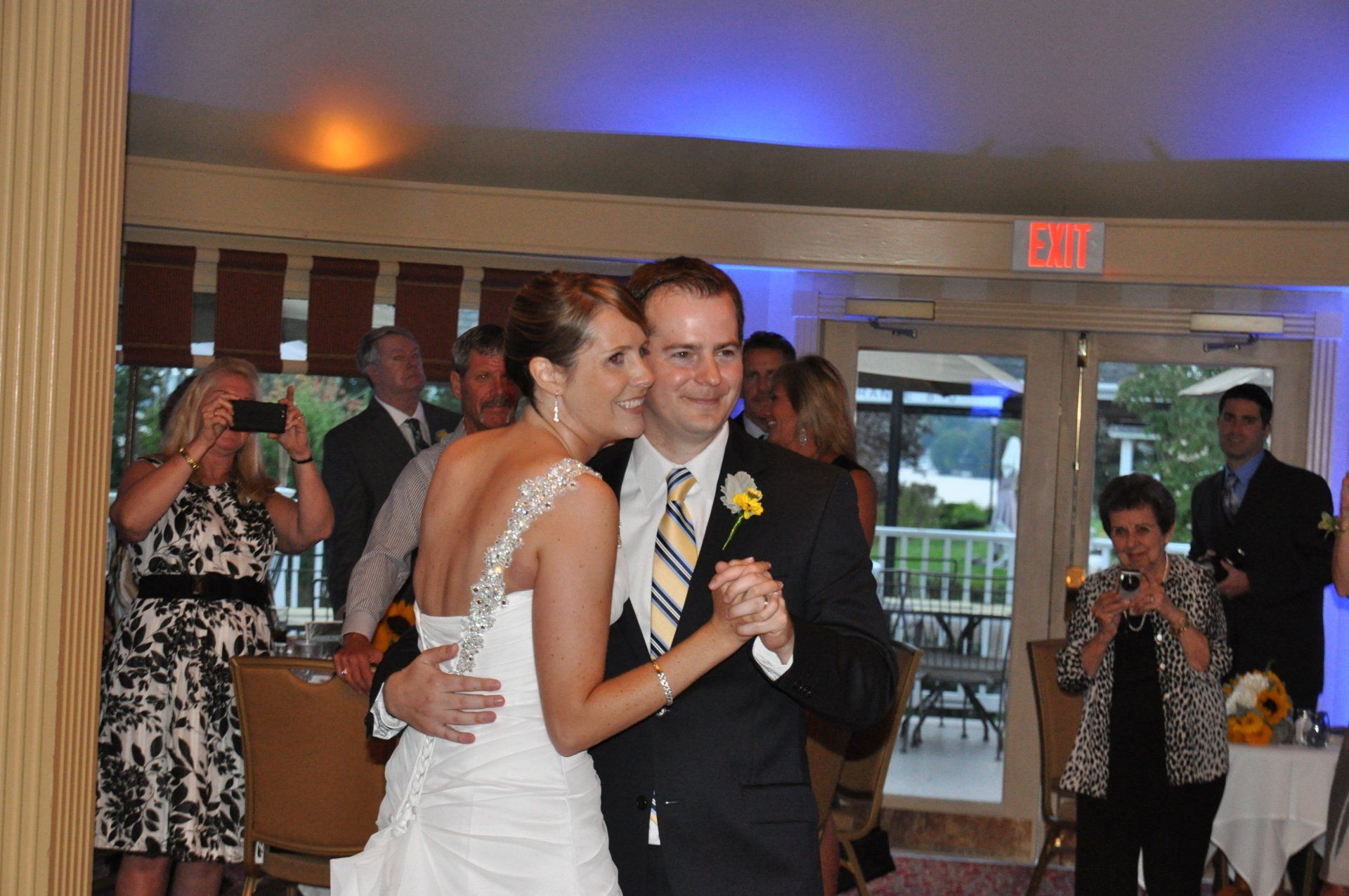 wedding guests dancing at Wolfeboro Inn, Wolfeboro, New Hampshire