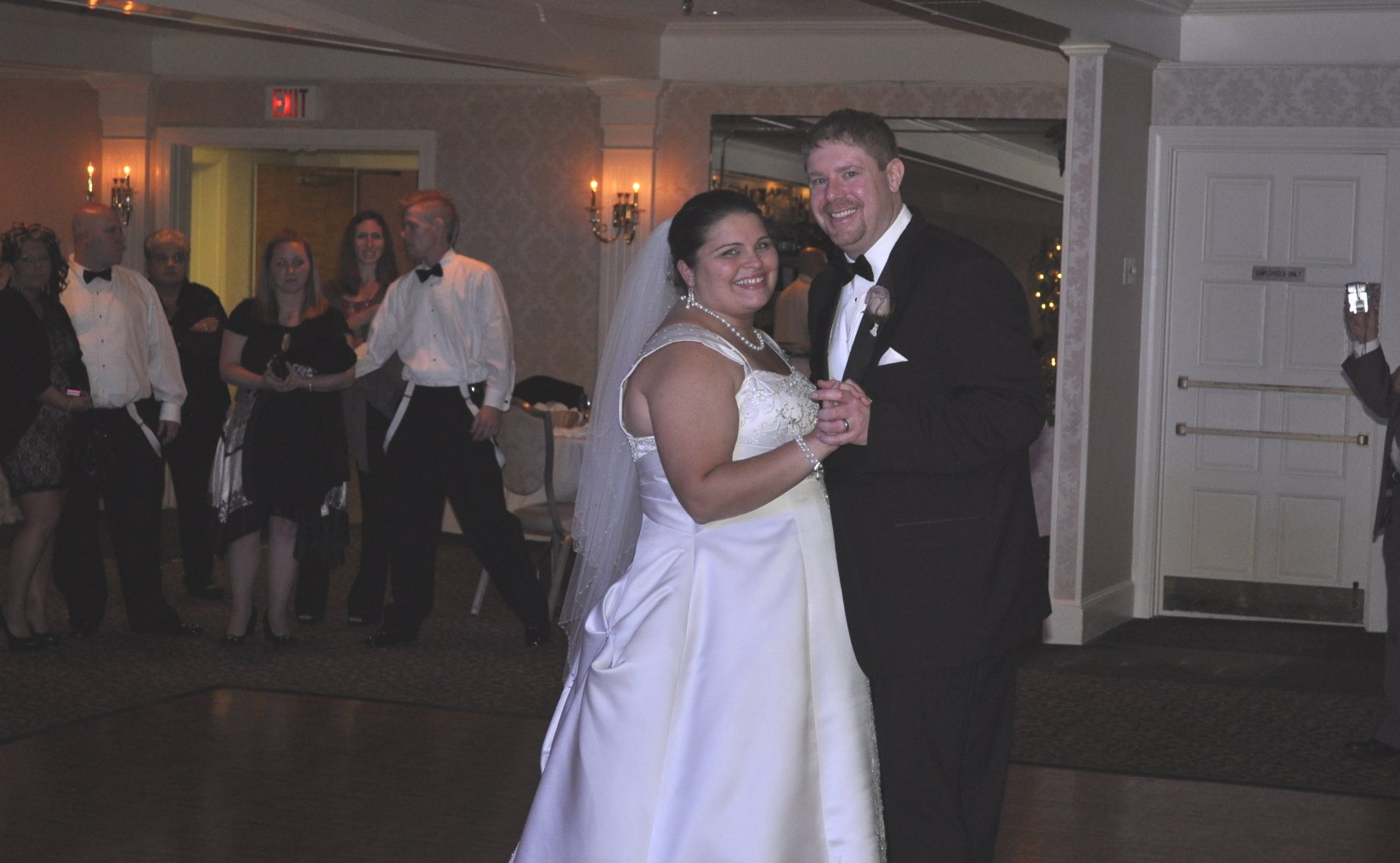 bride and groom first dance DJ at Indian Ridge Country Club, Andover, Massachusetts
