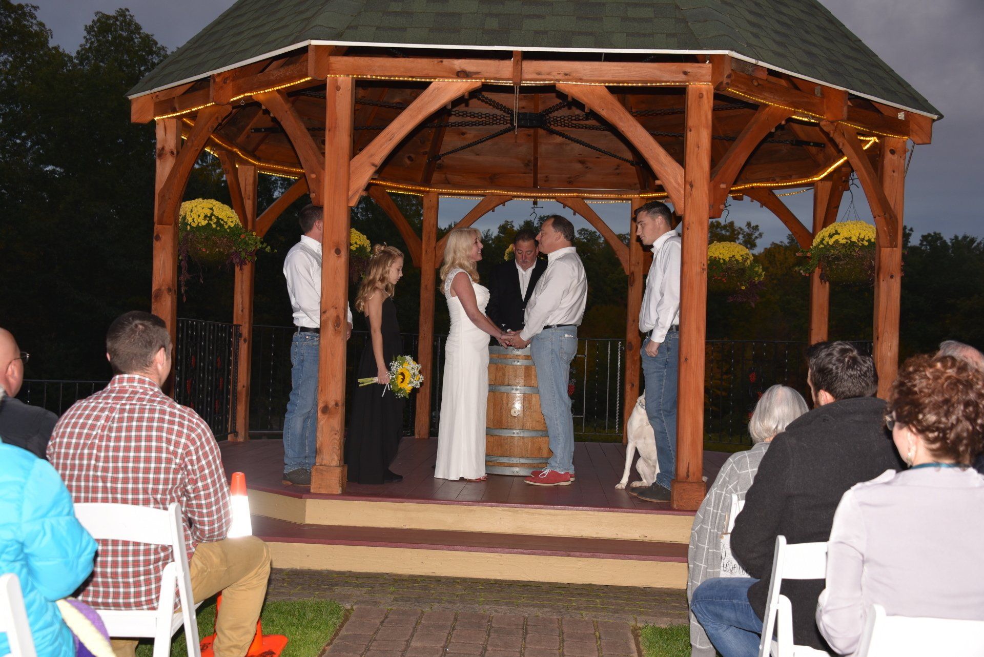 Wedding Ceremony at Zorvino Vineyards, Sandown, New Hampshire