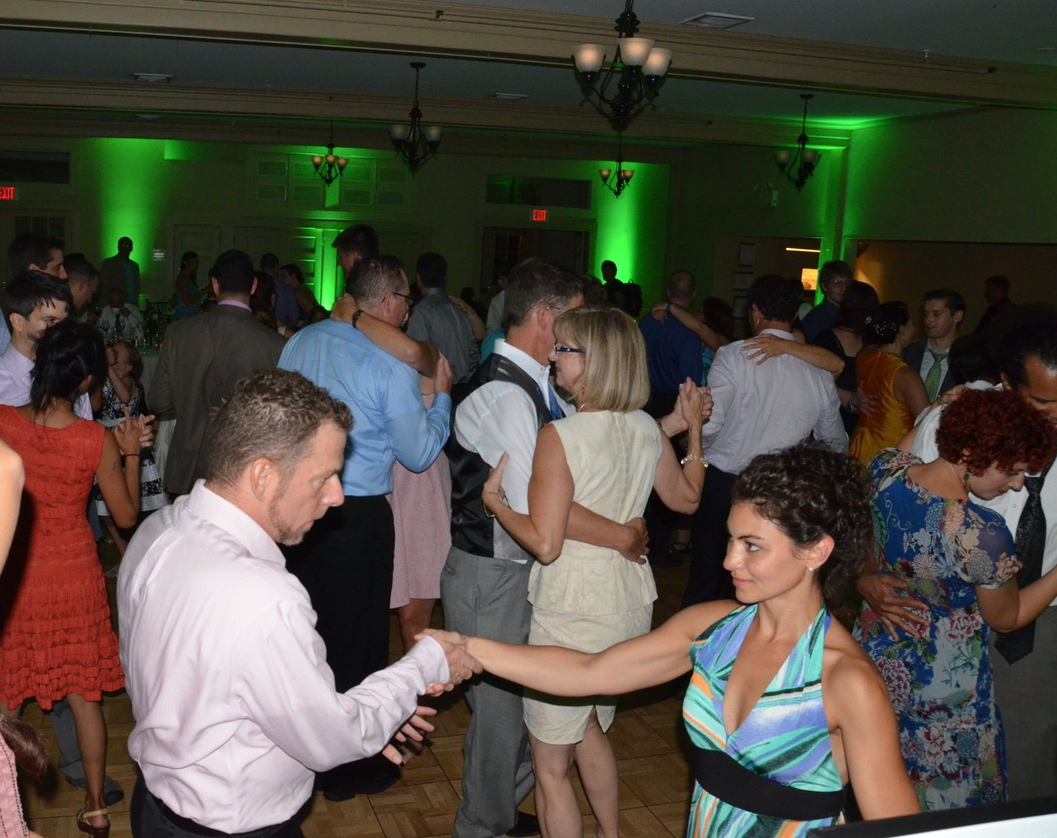 wedding guests dancing at Eagle Mountain House, Jackson, New Hampshire