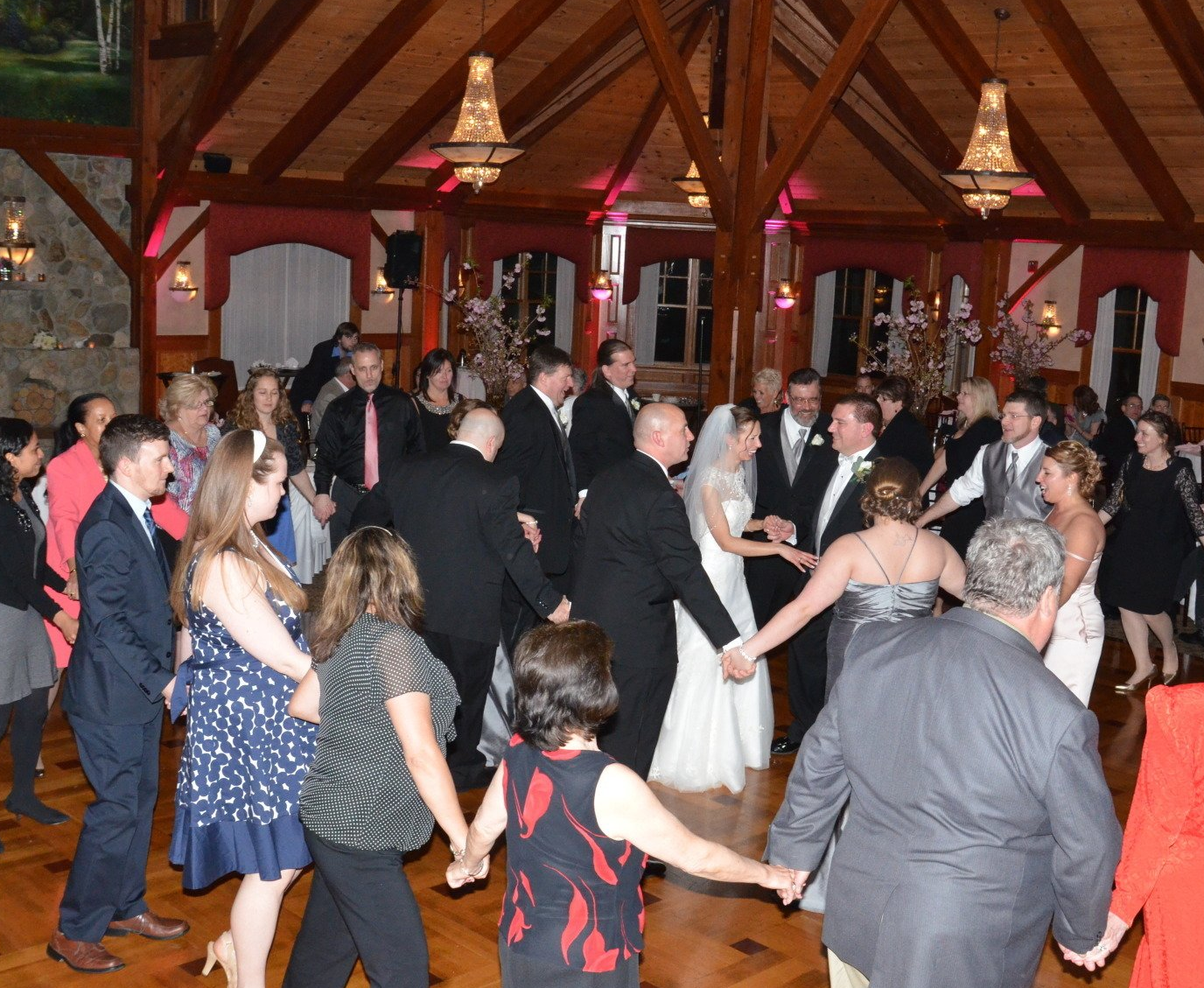 wedding guests DJ dancing at Tewksbury Country Club, Tewksbury, Massachusetts