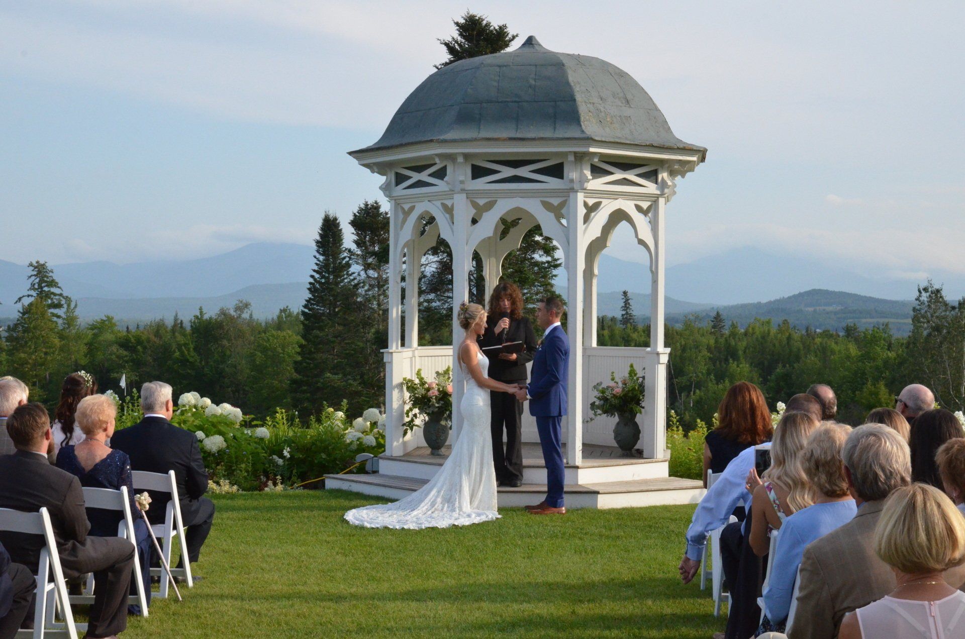wedding ceremony, mountain view grand resort, whitefield, nh