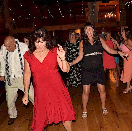 wedding guests dancing at Dell-Lea Weddings & Events, Chichester, NH