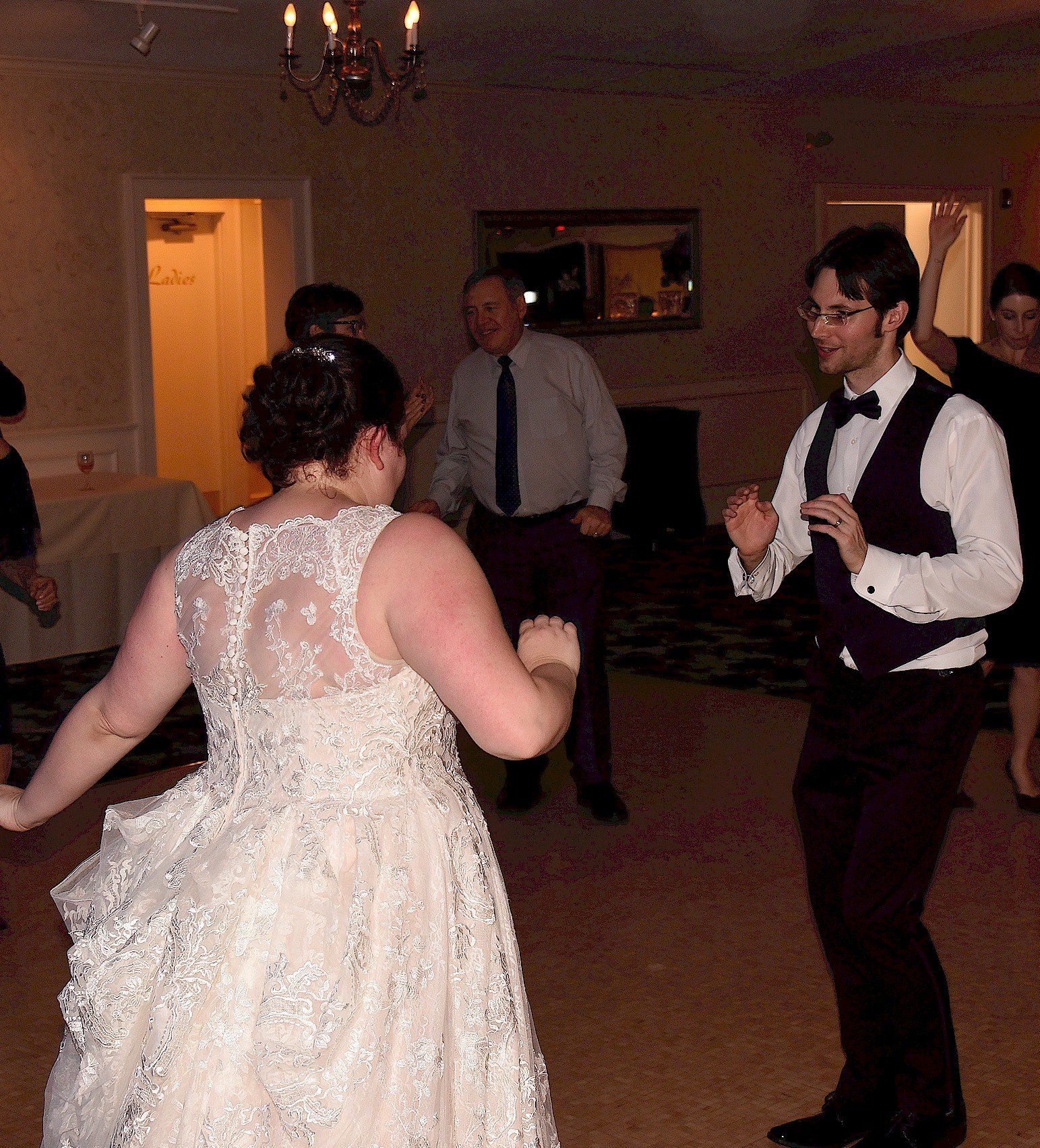 wedding guests dancing at The Essex Room, Essex, Massachusetts