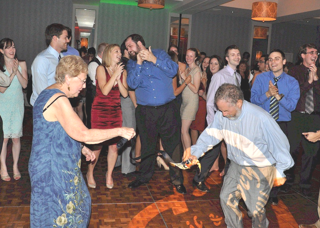 wedding guests DJ dancing at Hilton Boston Back Bay, Boston, Massachusetts