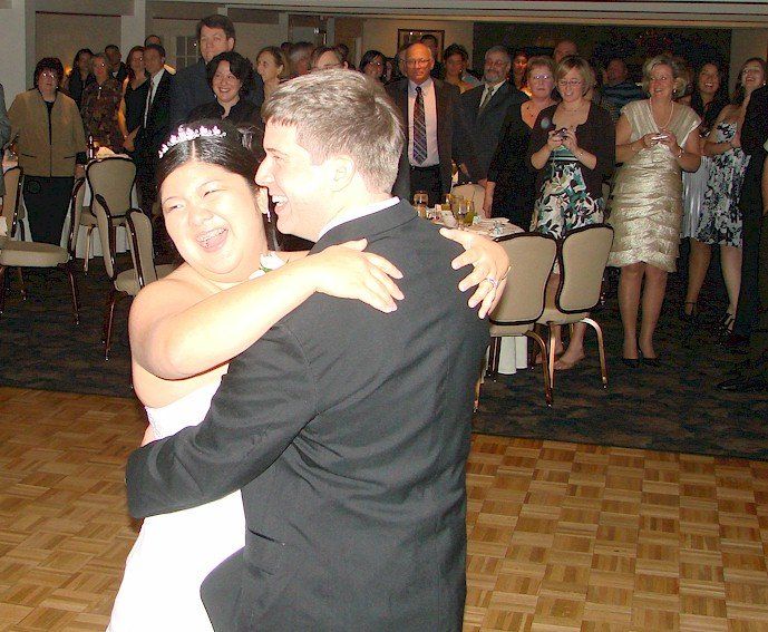 bride groom first dance DJ at Independence Harbor Inn, Assonet, Massachusetts